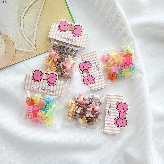 50 Stück Faltbare Schmuck-Verpackungskarten aus Papier mit Schleife in Rosa, B/H: 6,2 x 5 cm - Bild 1