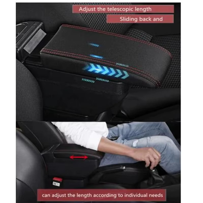 HuangZM Aufbewahrungsbox für die Mittelarmlehne mit USB-C Aufladung für MG ZS in Schwarz - Bild 4