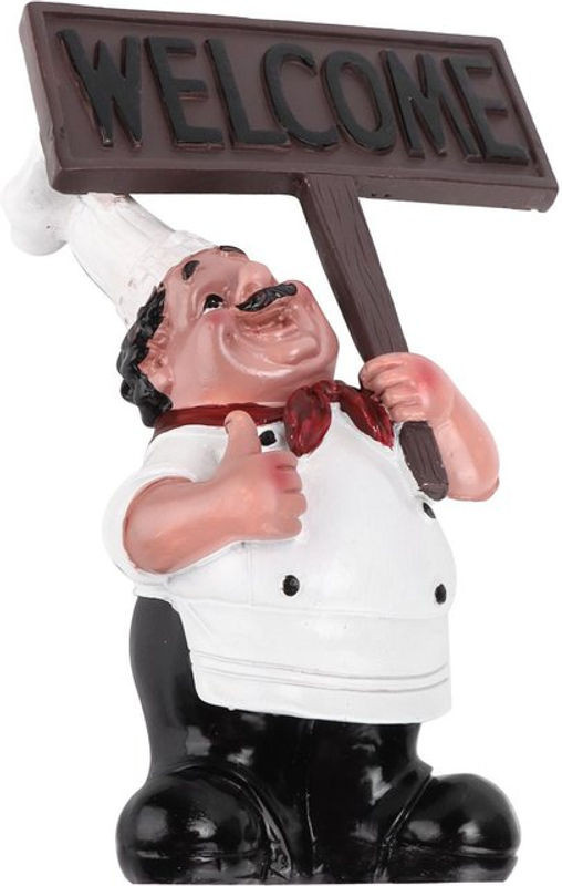 GoolRC Mini Chef Skulptur Dekofigur aus Kunstharz in Mehrfarbig für deine Küchendekoration - Bild 1