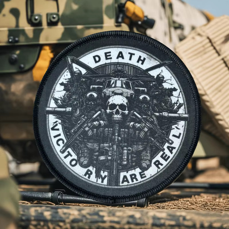 Kampfarmband Totenkopf, Death and Victory are Real, Unisex - Bild 3