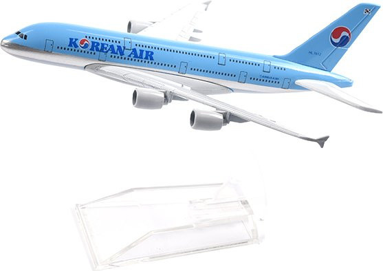 JASON TUTU koreanische Air Airbus A380 Flugzeugmodell, 1:400, Metall - Bild 1
