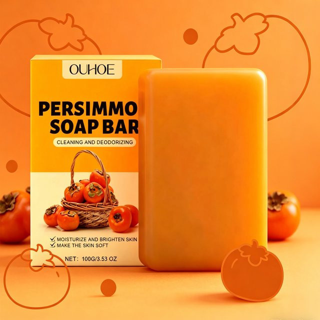 OUHOE Persimmon Badeseife, 100g, Unisex - Bild 1