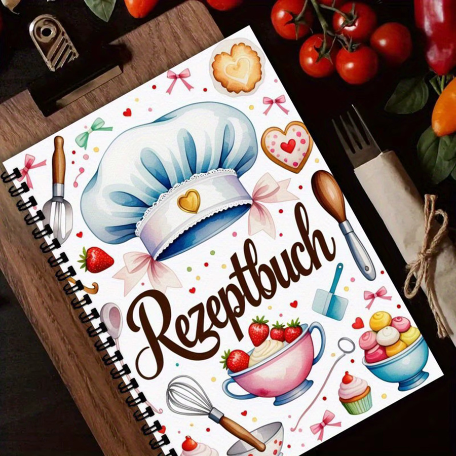 Multifunktionales A5 Spiral-Rezeptbuch für Erwachsene, personalisierter Dessert-Rezeptplaner mit linierten Seiten, Softcover, Mehrfarbig - Bild 2