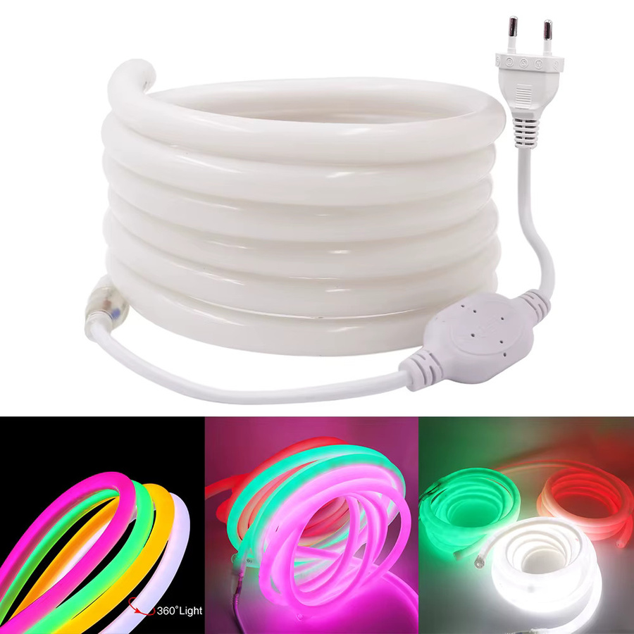 Flexible Neon-LED-Lichtleiste von RAZEND mit 120 LEDs, RGB-Farben, wasserdicht und aus Silikon für deine Heimdekoration - Bild 3