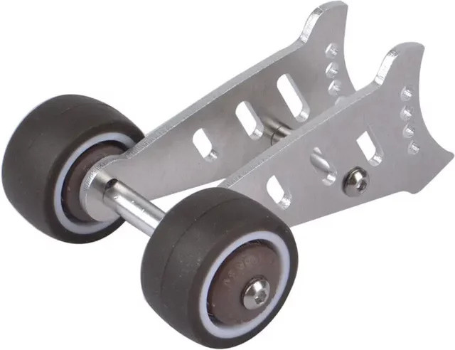 Tamiya Aluminium Wheelie Bar, Zubehör, Metall, Grau - Bild 1