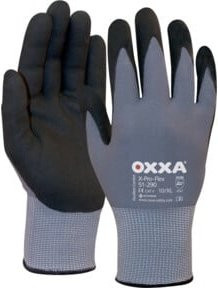OXXA Arbeitshandschuh X-Pro-Flex NFT in Schwarz und Grau, Größe 9, mit Nitrilbeschichtung und EN 388 Schutzstandard - Bild 1