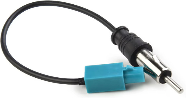 QXNY Auto FM AM Stereo Radio Antennenadapterkabel Fakra-Z auf DIN-Stecker, Länge: 15 cm - Bild 1