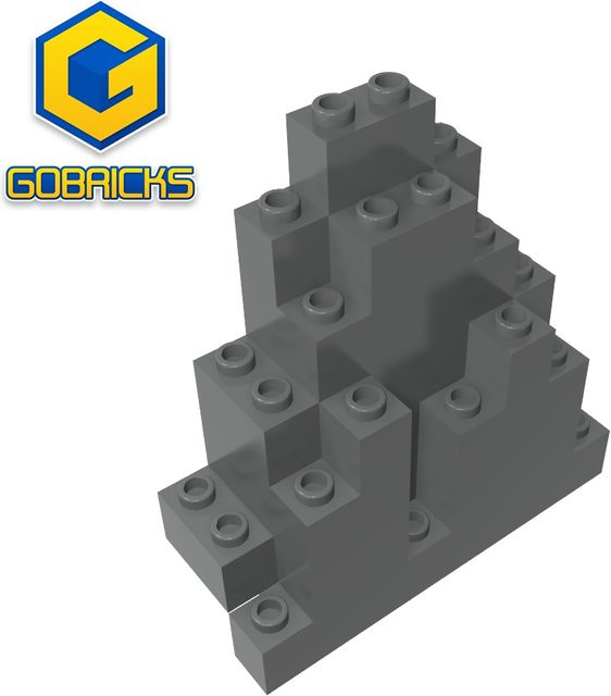 Gobricks GDS-2148 Rock Panel Triangular, Bausteine, Zubehör - Bild 1