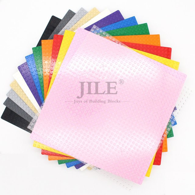 jile MOC 3811 DIY Bausteine Ziegel Grundplatte, 1-teiliges Set, Rot, Bunt / Mehrfarbig - Bild 1