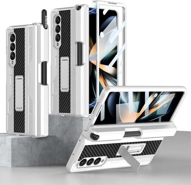 Samsung Armor Cover Panzerglasfolie Hülle für Galaxy Z Fold 4 5G und Z Fold 3 in Grau - Bild 1