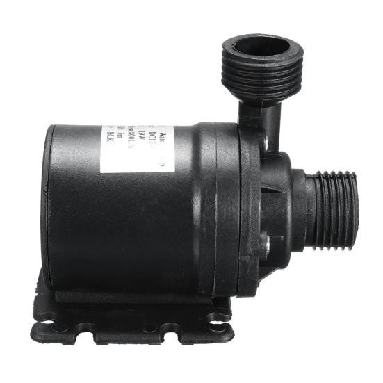 Yangyizhi Bürstenlose 12V Gleichstrom Tauchwasserpumpe mit Magnetantrieb, 800L/H, 5M Förderhöhe, Ultra Leise, Schwarz - Bild 6