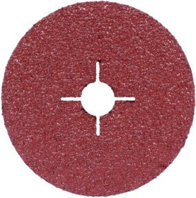 3M Cubitron II Fiberscheibe 982C mit Keramik-Körnung 80, Durchmesser: 125 mm, Farbe: Rot - Bild 1
