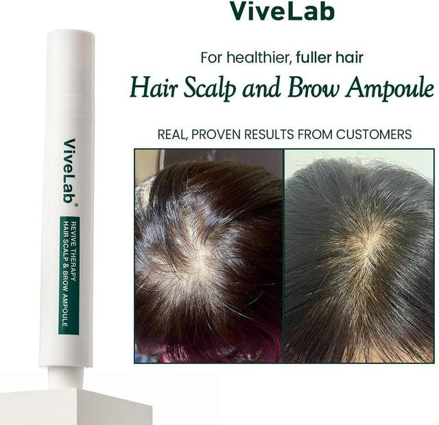 Vivelab Revive Therapy Haar-, Kopfhaut- & Augenbrauen-Roll-On Ampulle, Öl, Unisex - Bild 1