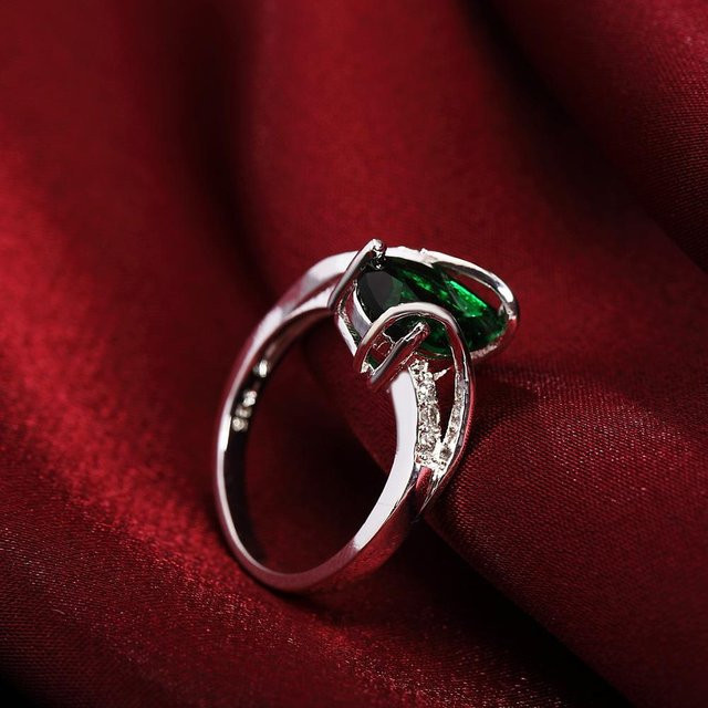 Wucifang Jewelry Ring 925 Silber, Kristall, Damen - Bild 1
