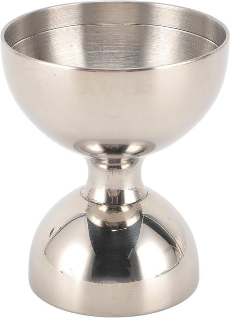 CosyHome Cocktail Messbecher Jigger aus 304 Edelstahl in Silber und Weiß - Bild 1
