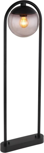 Globo Außenleuchte modern aus Metall in Schwarz mit transparentem Glas, Höhe: 100 cm, Tiefe: 32 cm - Bild 1
