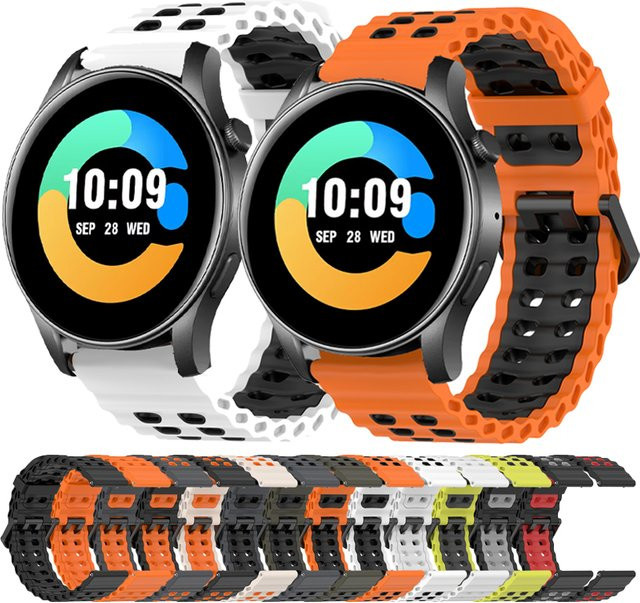 COLMI Uhrenarmband Silikon, Bunt, 22 mm, Unisex - Bild 1