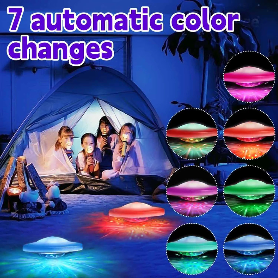 2er Set Ouelico Schwimmende Schwimmbadbeleuchtung mit 7 dynamischen Farbwechseln in Multicolor - Bild 4