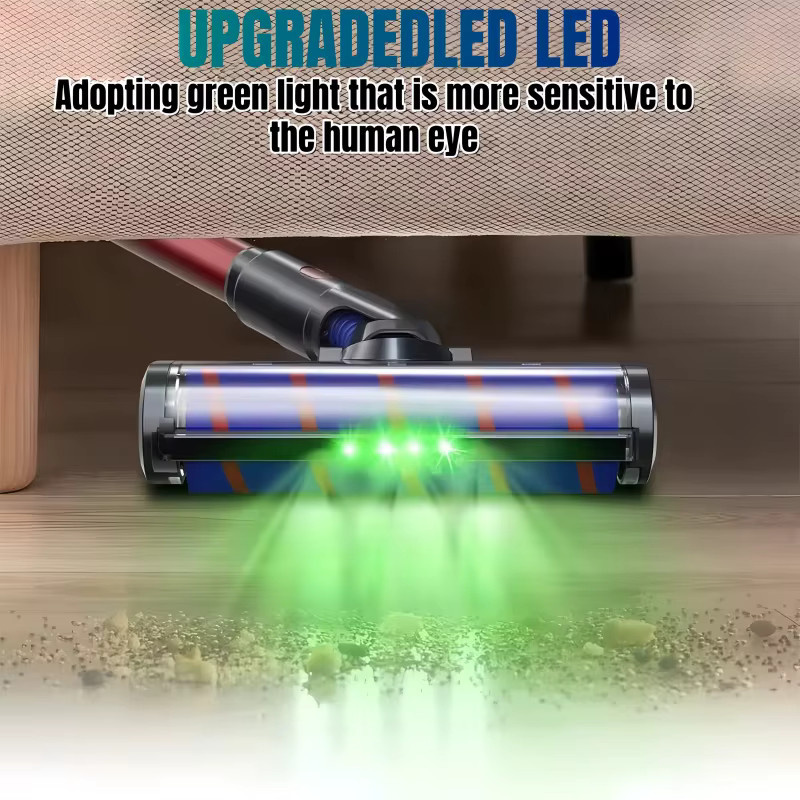 Weicher Rollenbürstenkopf mit Direktantrieb und 4 LED-Leuchten für Dyson Staubsauger V15 V11 V10 V8 V7, Multicolor - Bild 3