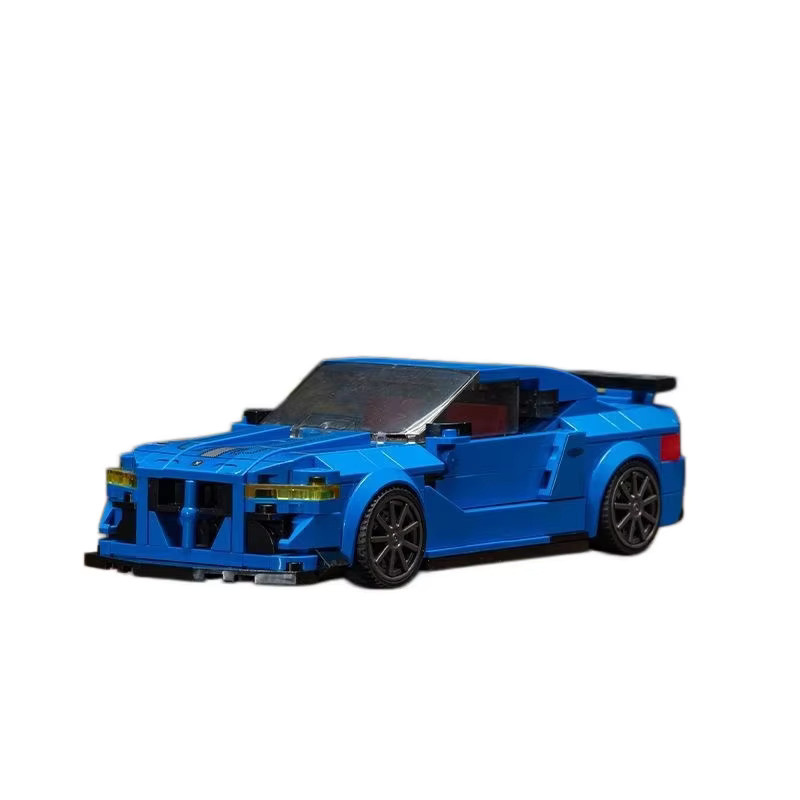 GSF Blaues Rennwagen-Bausteinset, Sportwagen-Modell, Set / Bundle - Bild 2