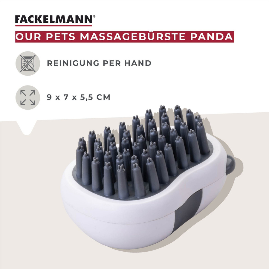 Fackelmann Massagebürste Panda Our Pets in Grau und Weiß - Bild 3