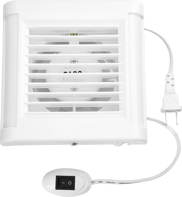 GoolRC Wandmontierter Abluftventilator 15W in Weiß aus Metall und Kunststoff für Badezimmer, Küche und Garage - Bild 1