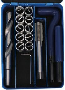 BGS Gewinde-Reparatursatz M14 x 1,5, 14-teilig, blau, HSS - Bild 1
