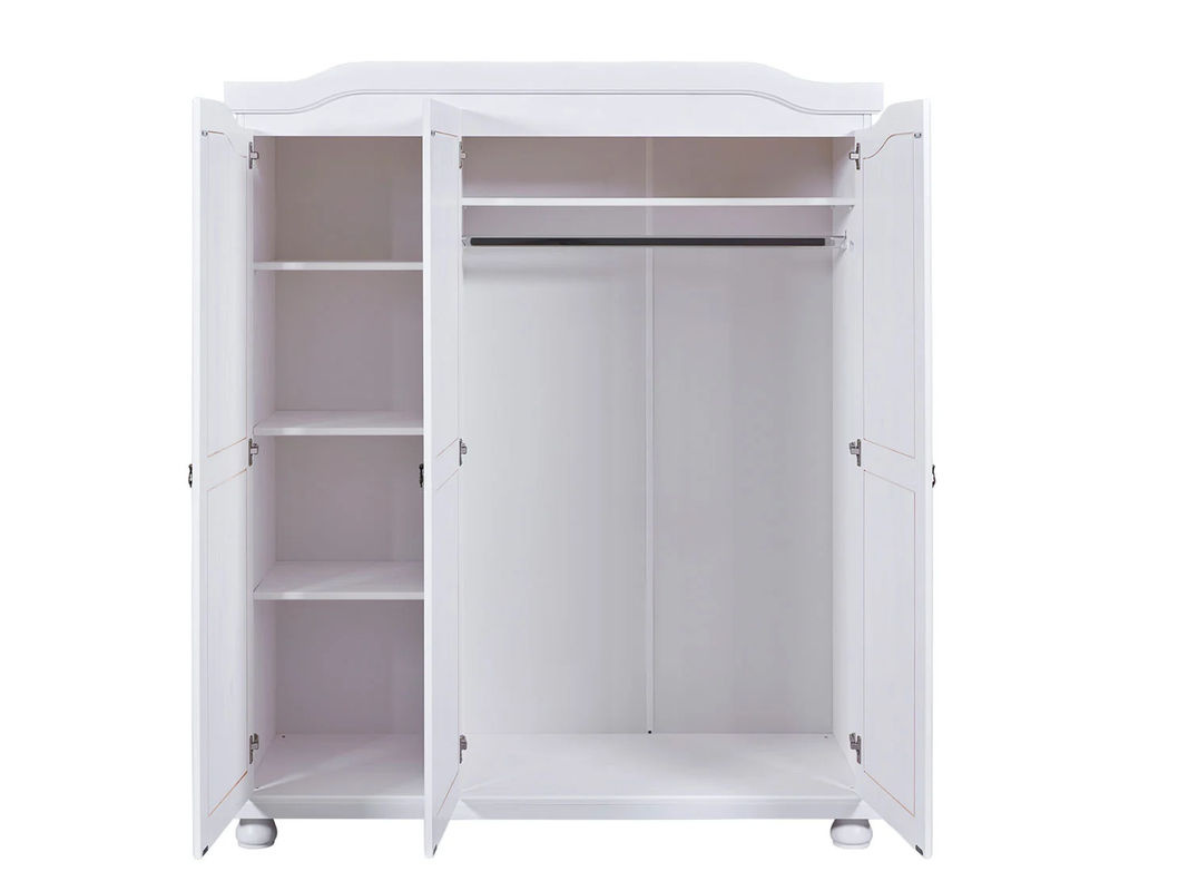 INTER LINK Kleiderschrank im Landhausstil, 3-türig, Weiß, B/T/H: 150 x 56 x 180 cm - Bild 2