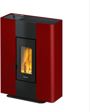 Freepoint Pelletofen Roxy Stand in Bordeaux Rot mit 7 kW Leistung und WiFi-Funktion - Bild 3