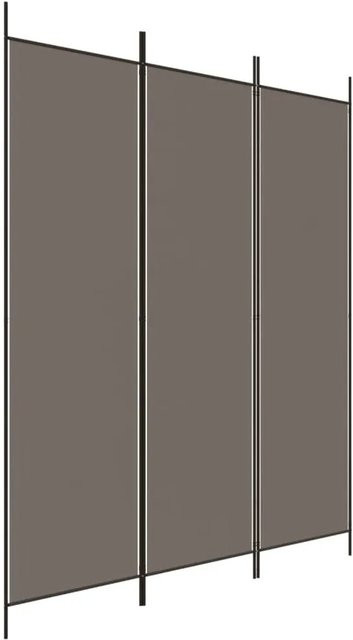 vidaXL Paravent aus Stoff in Anthrazit, 3-teilig, B x H: 150 x 220 cm - Bild 1