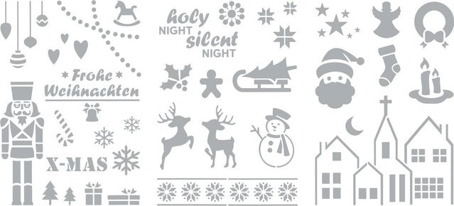 VBS Schablonen-Set Frohe Weihnachten - Bild 1