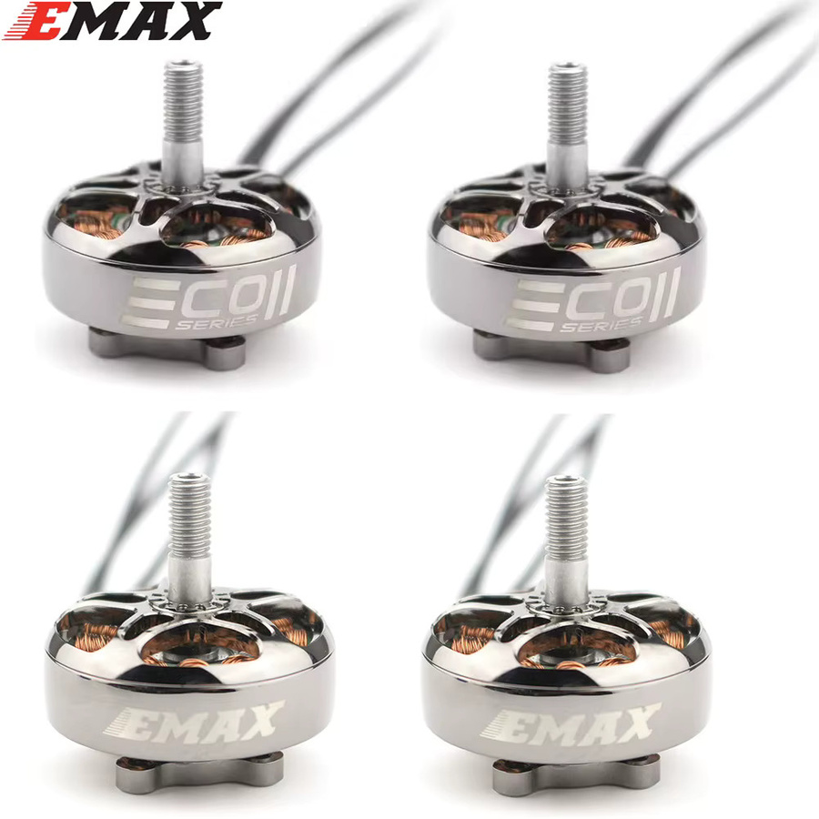 EMAX ECOII Serie 2807 6S 1300KV Bürstenloser Motor für 7 Zoll FPV Racing Drohnen, 4er-Set, Silber - Bild 2