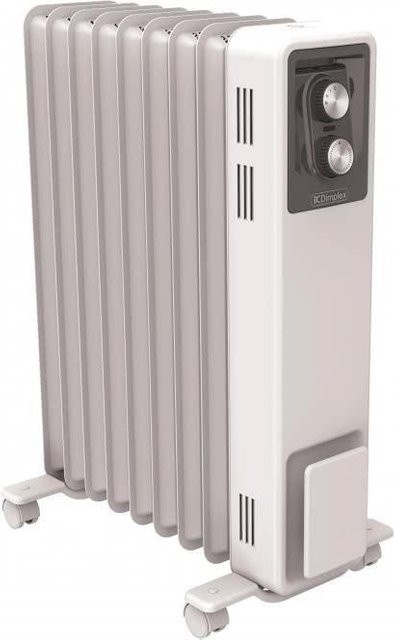 AKO Rippenradiator RD 1007 TS in Weiß und Anthrazit mit Thermostat und Überhitzungsschutz - Bild 1
