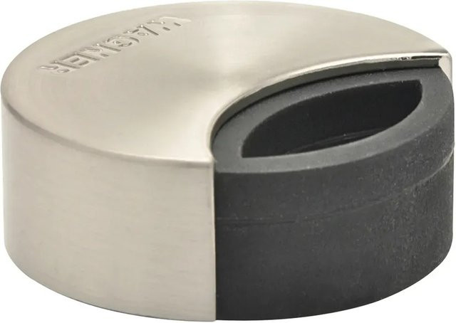 Wagner Boden-Türstopper Duo aus Metall in Edelstahl-Optik, Silber - Bild 1
