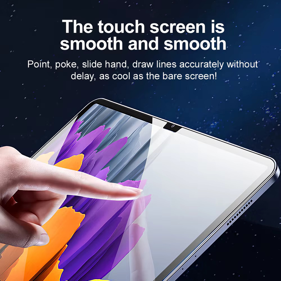 Samsung Staubfreier Displayschutz aus Gehärtetem Glas für Tab S10 Lite FE S8 S7 S9 FE Plus 13.1 A9 8.7 in Transparent - Bild 3