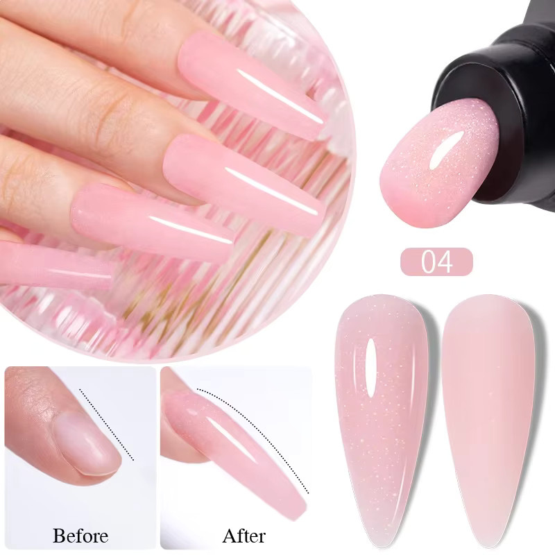 Puente Nagelgel, Rosa Glitter, 30 ml - Bild 2