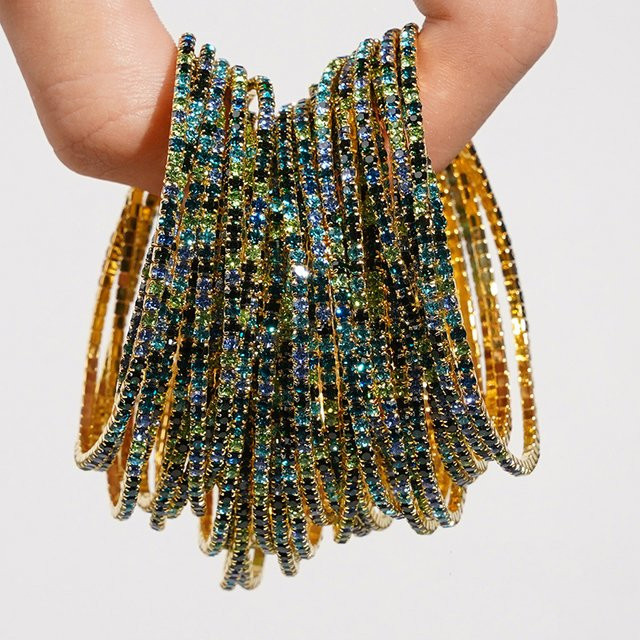 LOVBEAFAS Armbänder, Bunt, Kristall, Damen - Bild 1
