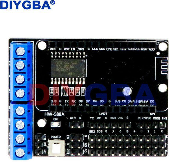 L293D Dual High Power H-Brücke Modul für ESP8266 ESP-12E und NodeMCU WIFI V3 CP2102 Motor Driver Shield von DNIGEF - Bild 1
