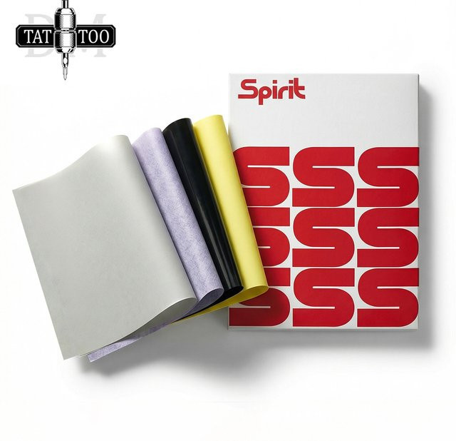 Spirit Tattoo-Transferpapier A4 für professionelle Freihand-Tattoo-Transfermaschinen, 100 Stück - Bild 1