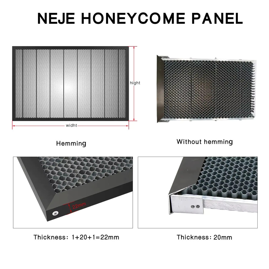 NEJE Laser-Wabenbett Wabenplatten-Arbeitstisch für CNC-Lasergravierer und Werkzeugmaschinen B/B: 850 x 530 mm - Bild 3