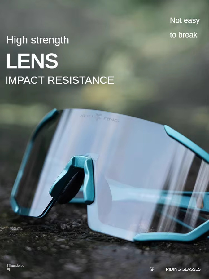Xunting Radsport Sonnenbrille, Vollrand, weiß, unisex, polarisiert - Bild 2