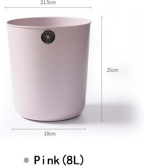 Tragbarer Mülleimer aus Kunststoff von Your Warm Home in Grau, 8L oder 12L Fassungsvermögen - Bild 1