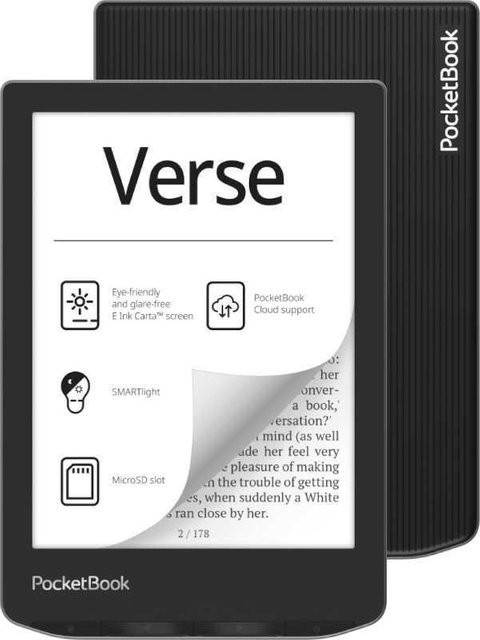 PocketBook Verse E-Reader mit 15,2 cm E Ink Carta Display, 8 GB Speicher, Grau - Bild 1