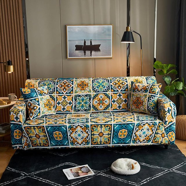 Elastischer Sofabezug für Ecksofas und Sessel, Staubdicht und Maschinenwaschbar, Farbe: Grau - Bild 1