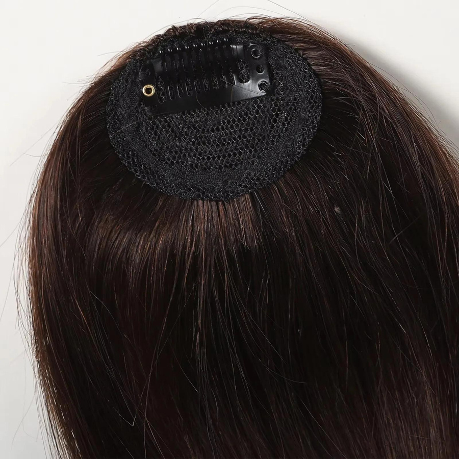 WIKHOSTAR Echthaar Pony Naturbraun Haarclip, Damen - Bild 4