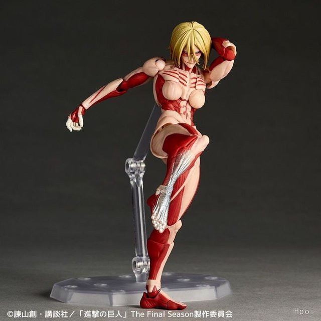 Bandai Attack On Titan Amazing Yamaguchi Revoltech Nr068 Annie Leonhart Figur, Einzelfigur, Kunststoff - Bild 1
