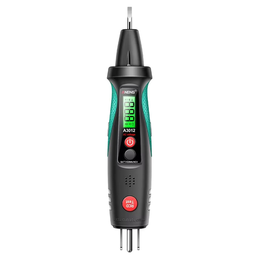 ANENG A3012 Stromkreisfinder und Steckdosentester mit AC/DC Spannungsprüfung, NCV-Funktion sowie Polaritäts- und Leckstromprüfung - Bild 7