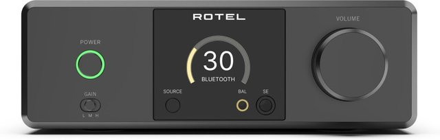 Rotel DX-3 Vorverstärker mit DAC-Modul, Bluetooth, USB-C und optischem Anschluss, schwarz - Bild 1