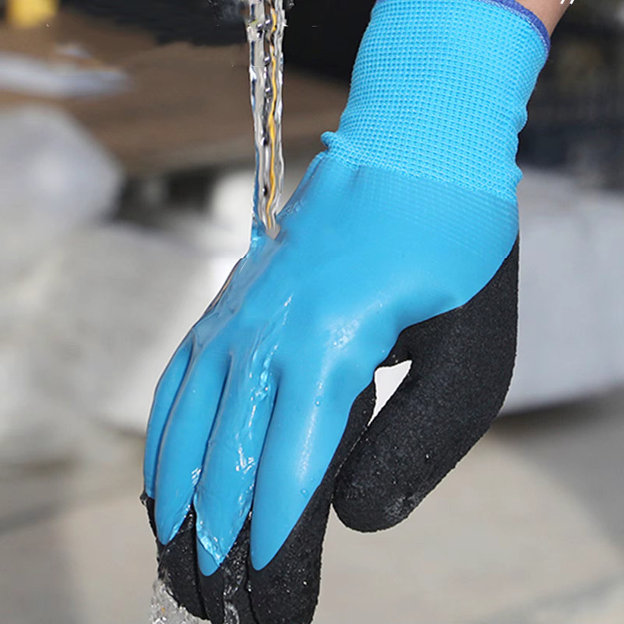 Isolierte Elektrikerhandschuhe von BREYLEE in Blau mit 400 V Spannungsfestigkeit für Isolierungsarbeiten im Bauwesen - Bild 4