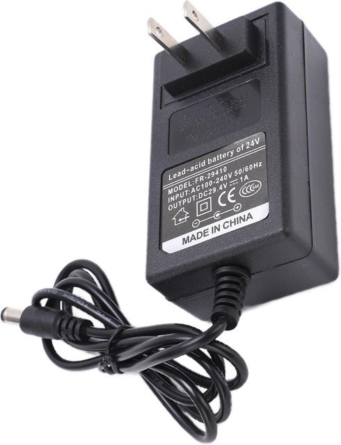 PULUZ 2 Lithium-Akkuladegerät 29,4V 1A Netzteiladapter für Elektroroller in Grau - Bild 1